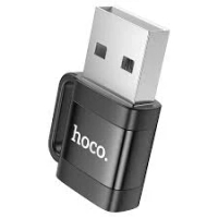 HOCO UA31D USB-A 公頭轉 TYPE-C 母頭轉接頭 黑色