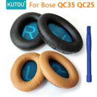 KUTOU Replacement Earpads For BOSE QuietComfort QC 35 25 15 qc35 ii Ear Cushion BOSE QC35 QC25 QC15 SoundTrue Headphone Ear Pad