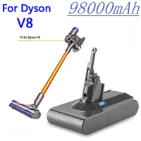 100% NEW for Dyson V8 21.6V 12800mAh Replacement Battery for Dyson V8 Absolute Cord-Free Vacuum Handheld Vacuum Cleaner Battery