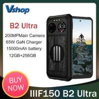 IIIF150 B2 Ultra Rugged Phone 12GB+256GB 15000mAh Battery 6.78 Inch 200MP Camera Helio G99 Night Vision 4G NFC Smartphone