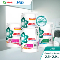 [ƯU ĐÃI T4] Combo 2 Túi Nước giặt Ariel 2.3kg/2.5kg/2.7kg/2.9kg Cửa Trên/ Cửa Trước các mùi hương