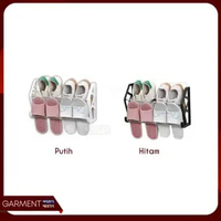 Rak Sepatu Gantung Susun Shoe Rack Holder Tempat Sandal Panci Dapur Dinding Belakang Pintu Minimalis