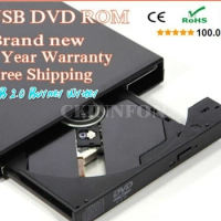50Pcs/Lot Professional Ultra Slim External Drive USB 2.0 Burner Writer DVD BD-ROM 3D Blu-Ray Player for Linux Windows Mac OS