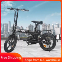 NAKTO 16" Electric Bicycle,Foldable Electric Bikes with Removable 36V10AH Lithium Battery, 350W Motor City EBike Adults Folding