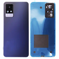 Original Back Glass Battery Cover For Vivo V21 5G Rear Housing Case With Camera Lens Replacement+Adhesives