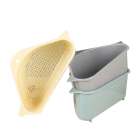【路比達】廚房水槽三角瀝水籃(菜瓜布架、水槽瀝水架、多功能瀝水籃)