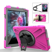 For Microsoft Surface Go Case Shockproof Heavy Duty Case with Pen Holder for Surface Go 10" Shoulder Hand Strap Stand Funda