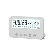 夜光時間顯示鬧鐘學生專用靜音計時器溫度濕度數字桌面電子鐘