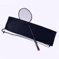 Portable Badminton Racket Bag Tennis Racket Protection Drawstring Bags Fashion Velvet Storage Bag Case Outdoor Sport Accessories