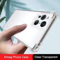 Coque Airbag Phone Case for OPPO FindX3 Find X3 Pro Neo Lite X3Neo X3Pro X3Lite Soft Clear Shockproof Silicone Luxury Back Cover