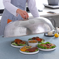 不銹鋼菜罩大號用圓形餐桌罩防蒼蠅防塵桌蓋大號蓋菜罩食物罩