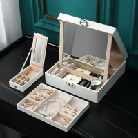 【免運費】首飾盒歐式帶鎖飾品收納盒首飾收藏盒手表項鏈手鐲整理盒