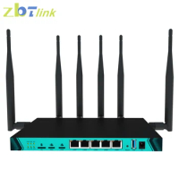 Zbtlink Gigabit LAN 4g Router Two SIM Card Multi-Mode Intelligent 1200Mbps 4G Dual Modem Openwrt CAT6 CAT4 Router Wifi