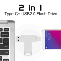 Metal 32G Type-C 128g Key High Speed USB Flash Drive OTG Pen Drive 64G Usb Stick Pendrive Flash Disk for Android PC/Car/TV USB-C