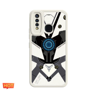 Teknologi sarung telefon VIVO Y19, kalis kejutan, kulit kambing, Mech (Y19, putih, hitam, hijau) Pho
