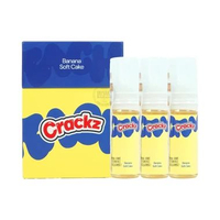 Liquid Saltnic Crackz Pack Creamy Series 25MG 3X15ML By Tetra x VON Banana Sof Cake