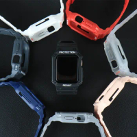 Wholesale New Smart watch strap TPU watch wristband All-in-one strap for SE apple watch 1 2 3 4 5 6 7 generation