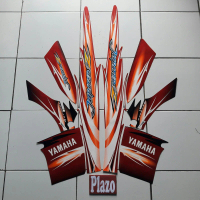 striping motor / stiker yamaha jupiter z 2007 merah-hitam