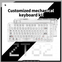 ZIFRIEND ZT82 Keyboard GASKET Mount Transparent Mechanical Keyboard Hotswap  RGB Backlight Keycap Wi