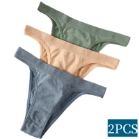 Women's Thongs Seamless Panties Sexy Brazilian Panty G-String Female Bottoms Underwear Sexy Lingerie High Cut Leg Pantys M-L