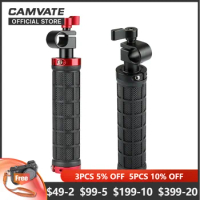 CAMVATE Rod Clamp Handle Grip Handheld Camera Handlgrips With 15mm Single Rod Clamp for 15mm Rod Support Shoulder Mount DSLR Rig
