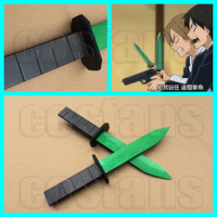 Assassinate Classroom Green Short Sword Anime Soul Figure Dagger Bamboo System Mini Katana Assassin Knife Ninja weapon children