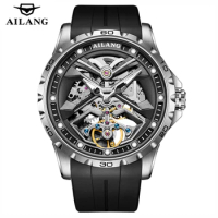 New AILANG Brand Tourbillon Luminous Waterproof Watch Men's Automatic Mechanical Watch Hollow Watch for Men montre homme
