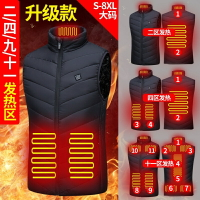 發熱馬甲 USB九區立領智能馬夾電熱男女發熱服恆溫全身背心 電熱衣服 外套 USB發熱服 發熱外套 電熱馬甲 發