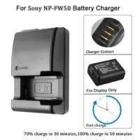 BC-VW1 Battery Charger for Sony A7S A5000 NEX-7 NEX-5C NEX3 RX10 A6000 A5100 A6300 A7R2 A7M2 5TL 5C Camera NP-FW50 Battery