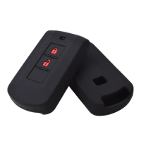 1pcs Car Silicone Key Case Cover For Mitsubishi ASX Outlander Eclipse Pajero Remote Fob Smart 2-Key Key Case Car Accessories