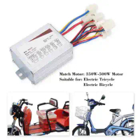 Electric Bicycle Controller 24V/36V/48V 250W/350W/500W/800W E-Bike Motor Brushed Controller