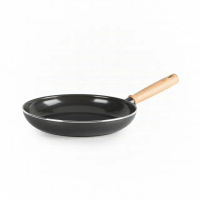 【GreenPan】GreenChef 鑽石陶瓷塗層不沾平煎鍋 東京木紋 28cm 鋯石黑(不含蓋/不挑爐具/不沾鍋/陶瓷)