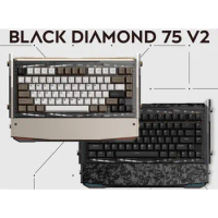 Irritated Miao DRY STUDIO Black Diamond 75 V2 Mechanical Keyboard, Aluminum Alloy, Three Modes, RGB 