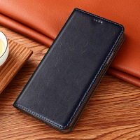 Phone Case for XiaoMi Black Shark 1 2 3 3s 4 4s Pro Crazy Horse Genuine Leather Magnetic Flip Cover
