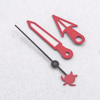 NH35 NH36 Watch Hands Red Hand With C3 Green Luminous Fits 4R35 7S26 Movements For Seiko SKX007 SRPD Turtle Watch Repair Parts