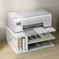 辦公桌麵打印機置物架多層儲物架子桌上整理收納小型複印機放置架 辦公桌面收納架 印表機收納架 桌面置物架打印機架