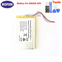New 3.7V 2400mAh Li-Polymer Battery For XDUOO X20 Player Accumulator with 4-wire Plug+tools