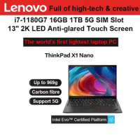 World Lightest Notebook Laptop PC Lenovo ThinkPad X1 Nano 13 Inch 2K Led Touch Display i7-1260P 16GB 1TB Iris Xe GPU 5G LTE