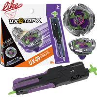 ชุด Beyblade X UX-09 Samurai Saber, พร้อมตัวเปิด, ชุดจับ LED, เหมาะสำหรับ Beyblade Burst, ของเล่นเด็