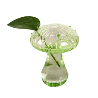 Hydroponics Plants Vases Mushroom Shaped Glass Planter Vase Plant Terrarium for Hydroponics Plants Flower