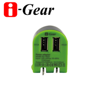 i-Gear AC轉USB 3.1A雙USB旅充變壓器(T002D)