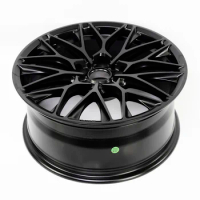 1PC Matt black finish 17 inch alloy passenger car wheels 5x112 18 wheel rims