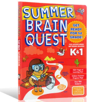 1Piece/Book Summer Brain Quest:Between Grades K&amp;1 Primary School Original English Textbook Exercises For Kids Textbooks