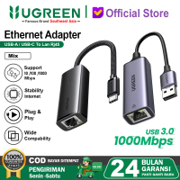 UGREEN Adapter Ethernet USB to RJ45 Dan Type C to RJ4 Gigabit Ethernet up to 1000Mbps