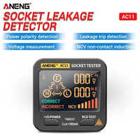 AC11 Digital Smart Socket Tester Voltage Test Socket Detector US/UK/EU Plug Ground Zero Line Phase Check Rcd NCV test