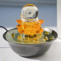 財源滾滾送禮流水擺件招財進寶元寶創意擺件聚寶盆流水擺件新中式