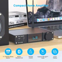 Fosi Audio DA2120C Bluetooth Amplifier 120W x2 Stereo HiFi 2.1 Channel Wireless Stream Class D Mini Power Subwoofer USB DAC AMP