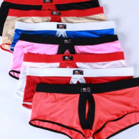 WJ men's underwear outside pants men's underwear men's Rings Wholesale silk underwear