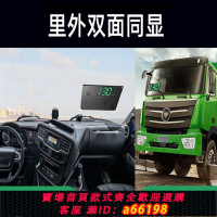 【台灣公司 可開發票】好益車貨車hud抬頭顯示器汽車通用GPS防追尾前后窗車速顯示儀表