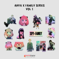Stiker Anya x Family Sticker Hologram Hp Laptop Tumbler Notebook